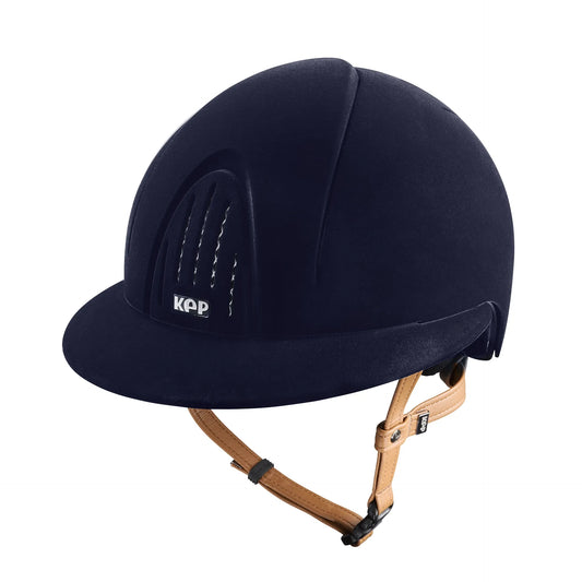 KEP SMART NOVA Velvet Blau - Beige Beriemung - Polo Visier
