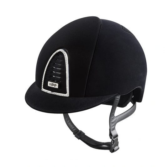 KEP Cromo 2.0 Velvet Schwarz - CHROME Rahmen mit weiß Glitzersteinen