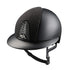 KEP Cromo 2.0 Textile Metal Schwarz - Textile Schwarz mit JET Glitzersteinen Rahmen - Textile Schwarz Gitter und KEP Logo - CHROME Untergitter - Vorderteil Einsatz "Vanity" Schwarz - Polo Visier