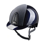 KEP Cromo 2.0 Glänzend Metal Blau - Glänzend Blau Rahmen, Gitter und KEP Logo - CHROME Untergitter - Vorderteil Einsatz "Vanity" Blau - KEP LOGO Blau Zircons - standard Visier