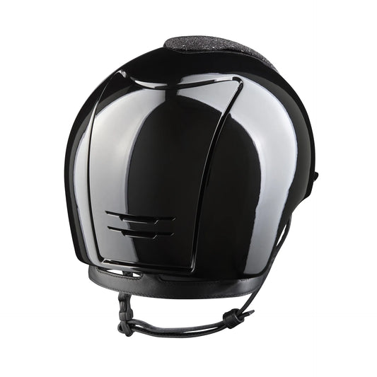 KEP Cromo 2.0 Glänzend Metal Schwarz - Glänzend Schwarz Rahmen, Gitter und KEP Logo - CHROME Untergitter - Vorderteil Einsatz "Vanity" Schwarz - SHINY KEP LOGO Schwarz Zircons - standard Visier