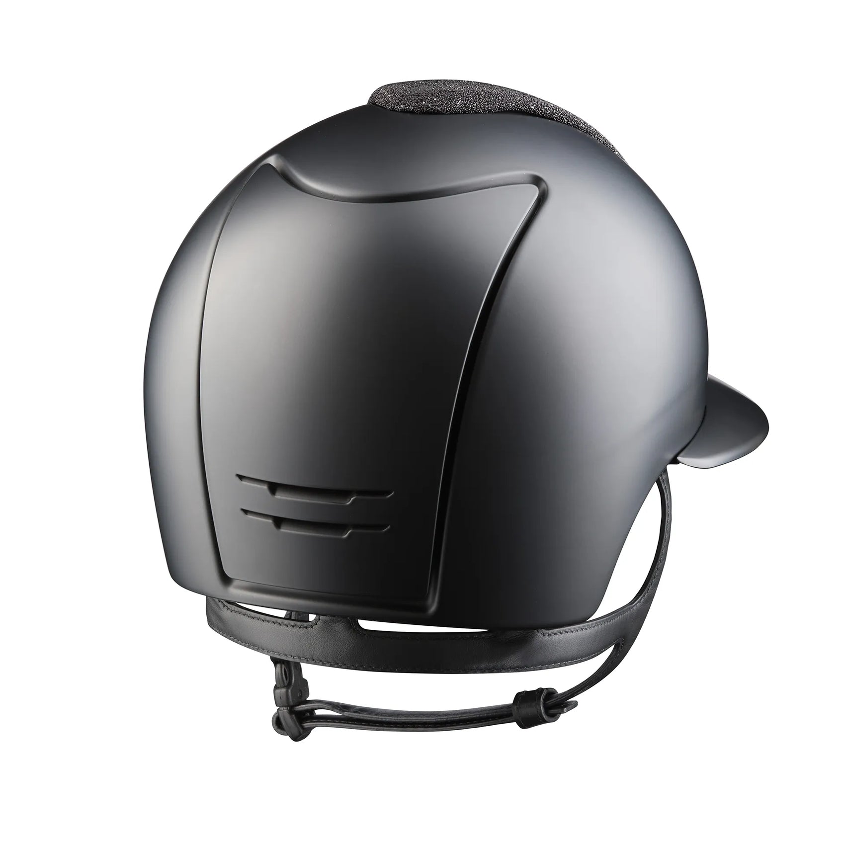 KEP Cromo 2.0 Textile Metal Schwarz - Textile Schwarz mit JET Glitzersteinen Rahmen - Textile Schwarz Gitter und KEP Logo - CHROME Untergitter - Vorderteil Einsatz "Vanity" Schwarz - Polo Visier
