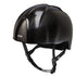 SHINY Schwarz Crown IN Carbon mit Jockey Visier und STAINLESS STEEL Verschluss - standard Beriemung - Piping