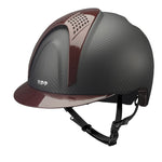 Schale Schwarz Crown IN Carbon mit BORDEAU SHINY Visier und 2 SHINY extra Teile Metal Bordeaux