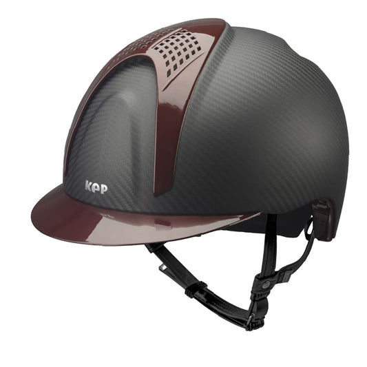 Schale Schwarz Crown IN Carbon mit BORDEAU SHINY Visier und 2 SHINY extra Teile Metal Bordeaux