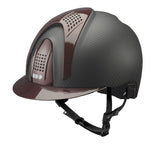 Schale Schwarz Crown Carbon mit Metal Bordeaux Visier,Oberteil, Vorderteil & Hinterteil Einsatz - (3 COP.)