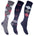 Reitsocken -Cardiff- 3er SetDunkelblau/Rot