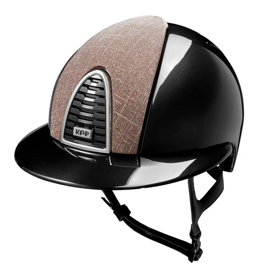 KEP Cromo 2.0 Shine Schwarz - CHROME Rahmen - Raw Schwarz Gitter, Untergitter und KEP Logo - Shine Schwarz Polo Visier - Vorderteil Einsatz GALASSIA Pink