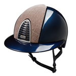KEP Cromo 2.0 Shine Blau - CHROME Rahmen - Raw Blau Gitter, Untergitter und KEP Logo - Shine Polo Blau Visier - Vorderteil Einsatz GALASSIA Pink
