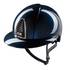 KEP Cromo 2.0 Shine Blau - CHROME Rahmen - Raw Blau Gitter, Untergitter und KEP Logo - Shine Blau Polo Visier