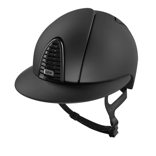 KEP Cromo 2.0 Matt Schwarz - Raw Schwarz Rahmen, Gitter, Untergitter und KEP Logo - Matt Schwarz Polo Visier
