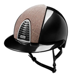 KEP Cromo 2.0 Shine Schwarz - CHROME Rahmen - Raw Schwarz Gitter, Untergitter und KEP Logo - Shine Schwarz Polo Visier - Vorderteil Einsatz GALASSIA Pink
