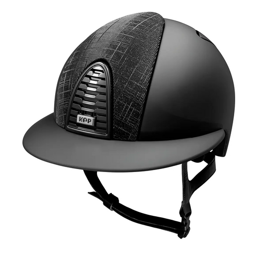 KEP Cromo 2.0 Matt Schwarz - Raw Schwarz Rahmen, Gitter, Untergitter und KEP Logo - Matt Schwarz Polo Visier - Vorderteil Einsatz GALASSIA Schwarz