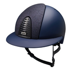 KEP Cromo 2.0 Matt Blau - Raw Blau Rahmen, Gitter, Untergitter und KEP Logo - Matt Blau Visier - Vorderteil Einsatz Glitzer Blau - Polo Visier
