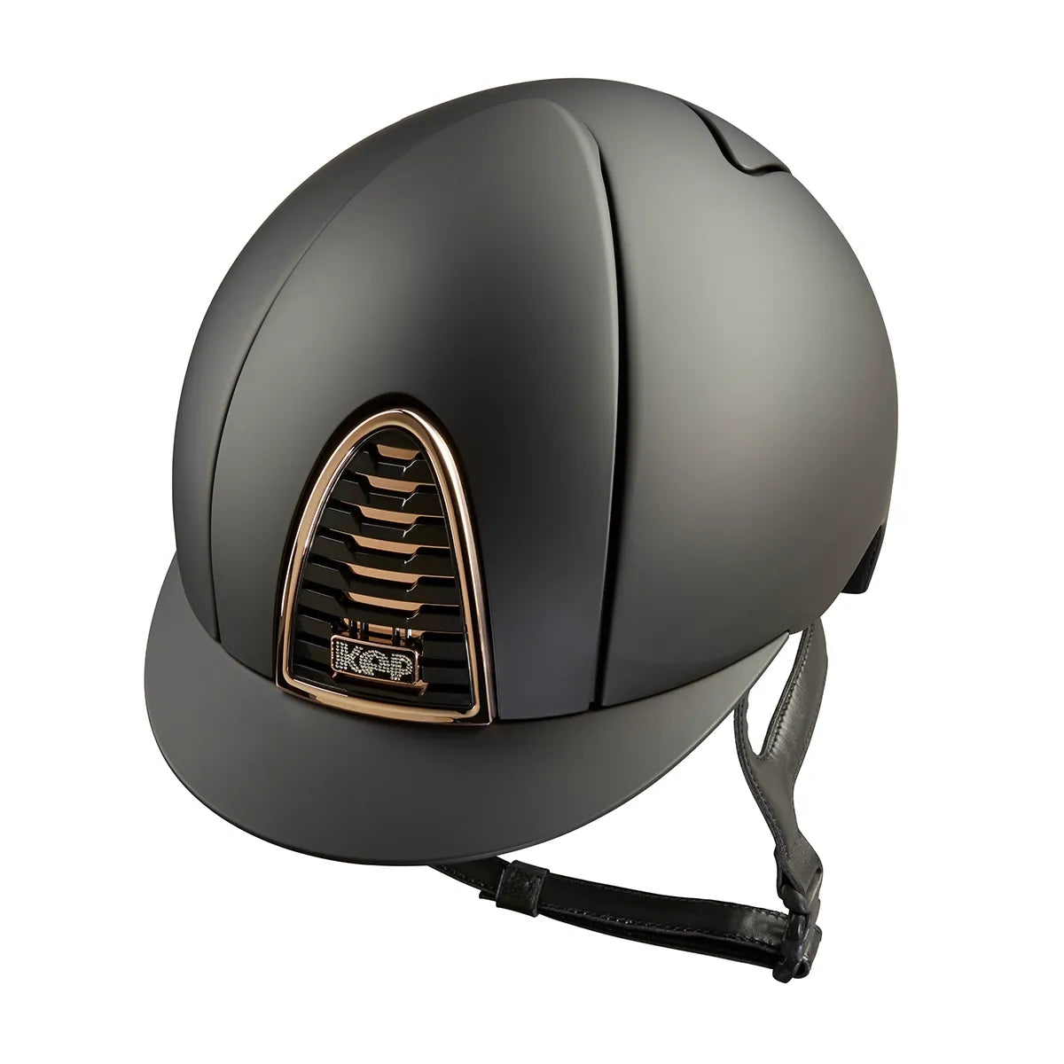 KEP Cromo 2.0 Matt Schwarz - MIRROR ROSE GOLD Rahmen, Untergitter und KEP Logo - Raw Gitter - KEP LOGO SUEDE mit Glitzersteinen