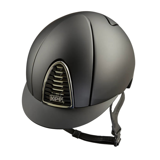 KEP Cromo 2.0 Matt Schwarz - CHROME Silber Rahmen, Untergitter und KEP Logo - Raw Gitter - KEP LOGO SUEDE mit Glitzersteinen