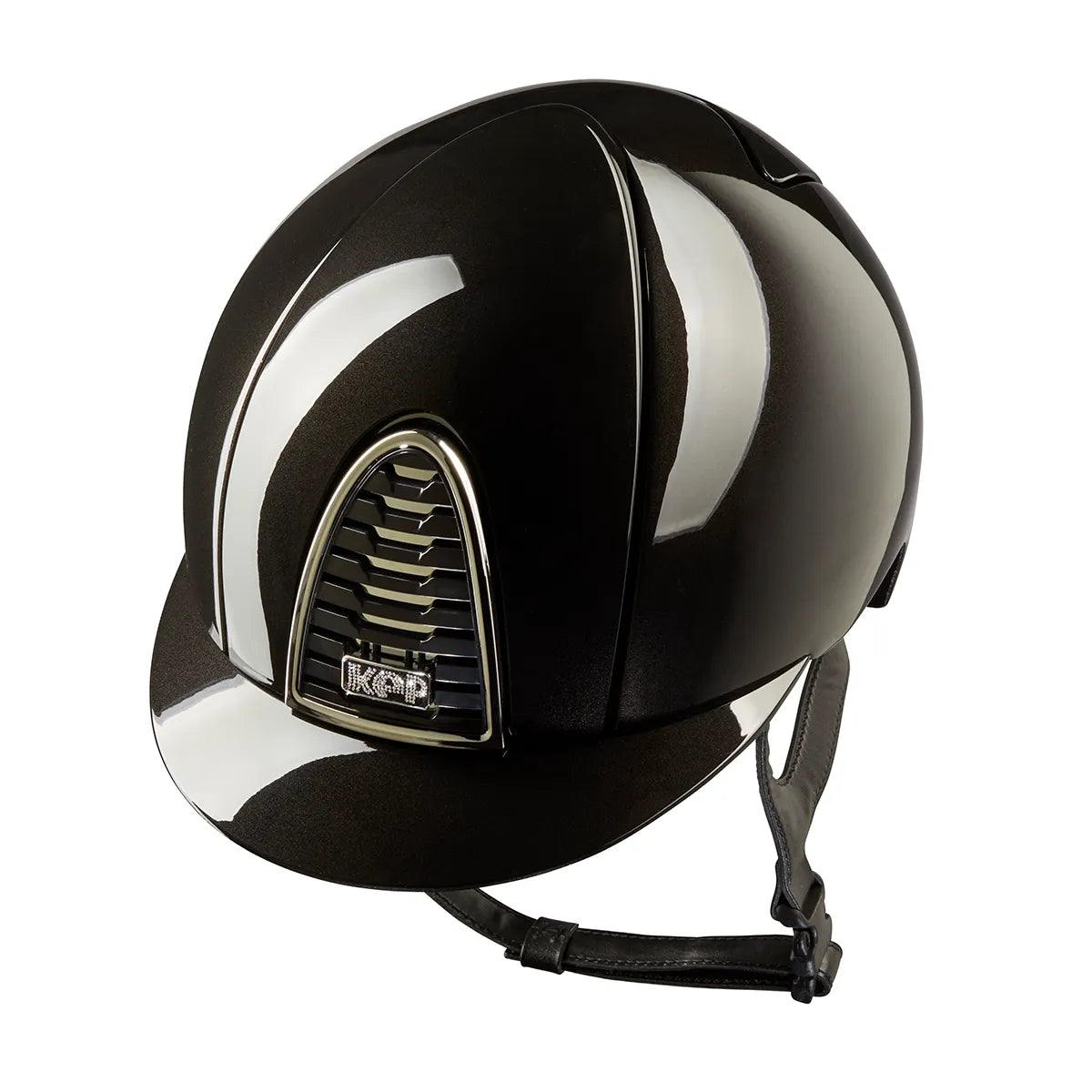 KEP Cromo 2.0 Shine Schwarz - CHROME Silber Rahmen, Untergitter und KEP Logo - Raw Gitter - KEP LOGO SUEDE mit Glitzersteinen
