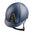 KEP Cromo 2.0 Matt Blau - CHROME Silber Rahmen, Untergitter und KEP Logo - Raw Gitter - KEP LOGO SUEDE mit Glitzersteinen
