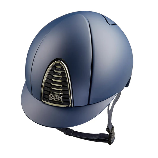 KEP Cromo 2.0 Matt Blau - CHROME Silber Rahmen, Untergitter und KEP Logo - Raw Gitter - KEP LOGO SUEDE mit Glitzersteinen