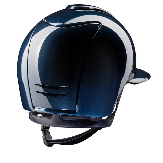 KEP Cromo 2.0 Shine Blau - CHROME Rahmen - Raw Blau Gitter, Untergitter und KEP Logo - Shine Blau Polo Visier