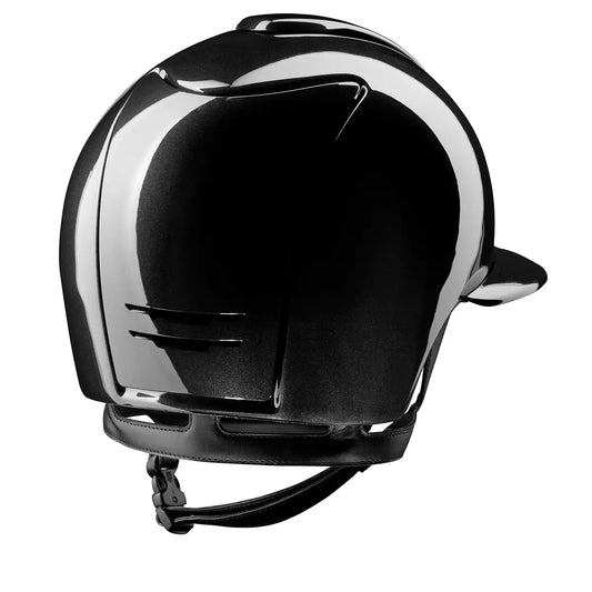 KEP Cromo 2.0 Shine Schwarz - CHROME Rahmen - Raw Schwarz Gitter, Untergitter und KEP Logo - Shine Schwarz Polo Visier - Vorderteil Einsatz GALASSIA Pink