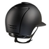 KEP Cromo 2.0 Matt Schwarz - Raw Schwarz Rahmen, Gitter, Untergitter und KEP Logo - Matt Schwarz Visier - Vorderteil Einsatz Glitzer Schwarz - Polo Visier