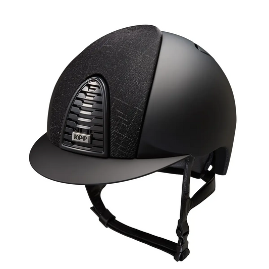 KEP Cromo 2.0 Matt Schwarz - Raw Schwarz Rahmen, Gitter, Untergitter und KEP Logo - Matt Schwarz Visier - Vorderteil Einsatz GALASSIA Schwarz