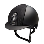 KEP Cromo 2.0 Matt Schwarz - Raw Schwarz Rahmen, Gitter, Untergitter und KEP Logo - Matt Schwarz Visier - Vorderteil Einsatz GALASSIA Schwarz