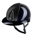 KEP Cromo 2.0 Glänzend Metal Blau - CHROME Rahmen mit weiß Glitzersteinen - CHROME Untergitter und KEP Logo - Glänzend Blau Gitter - Vorderteil Einsatz "Verona" Blau/CHROME - Polo Visier