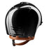 KEP Cromo 2.0 Shine Schwarz - CHROME Rahmen - Raw Schwarz Gitter, Untergitter und KEP Logo - Shine Schwarz Visier - Ecoleder Beige Beriemung