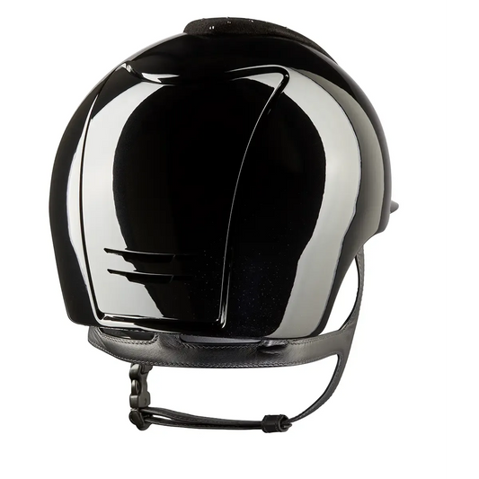 KEP Cromo 2.0 Glänzend Schwarz - CHROME Rahmen und Untergitter - Glänzend Schwarz Gitter - Raw Schwarz KEP Logo - standard Visier - Vorderteil Einsatz DROP Schwarz