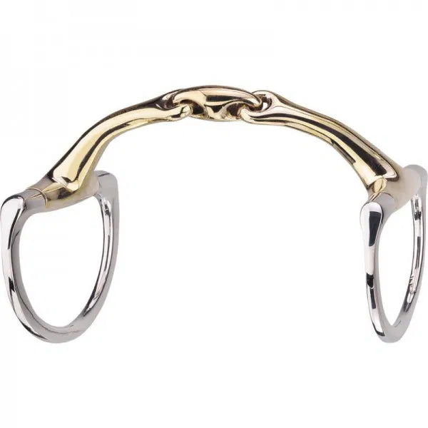 Gebiss Dynamic RS Olivenkopfgebiss mit D-förmigem Ring 16 mm doppelt gebrochen - Sensogan