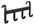 Trensenhalter mit 4 Haken
