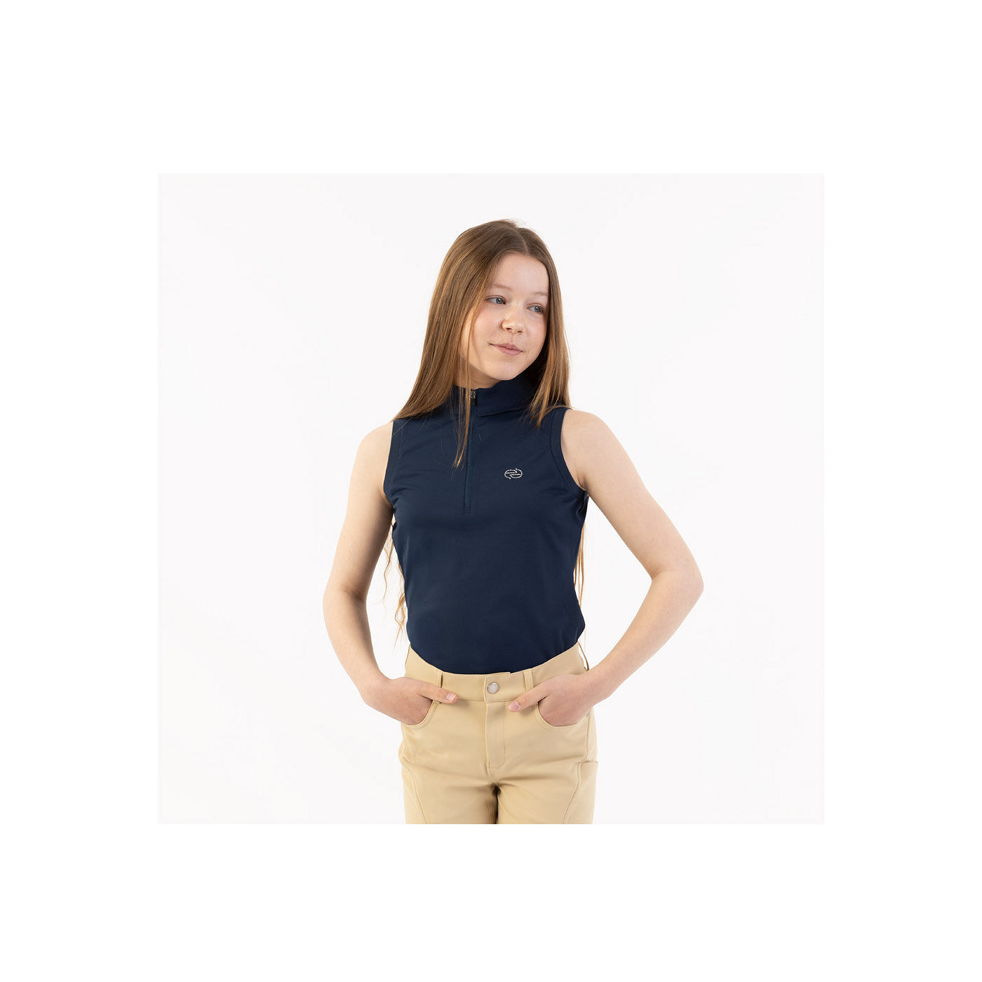 BR Eevolv Aermelloses Shirt Kyona mit halbem Reissverschluss