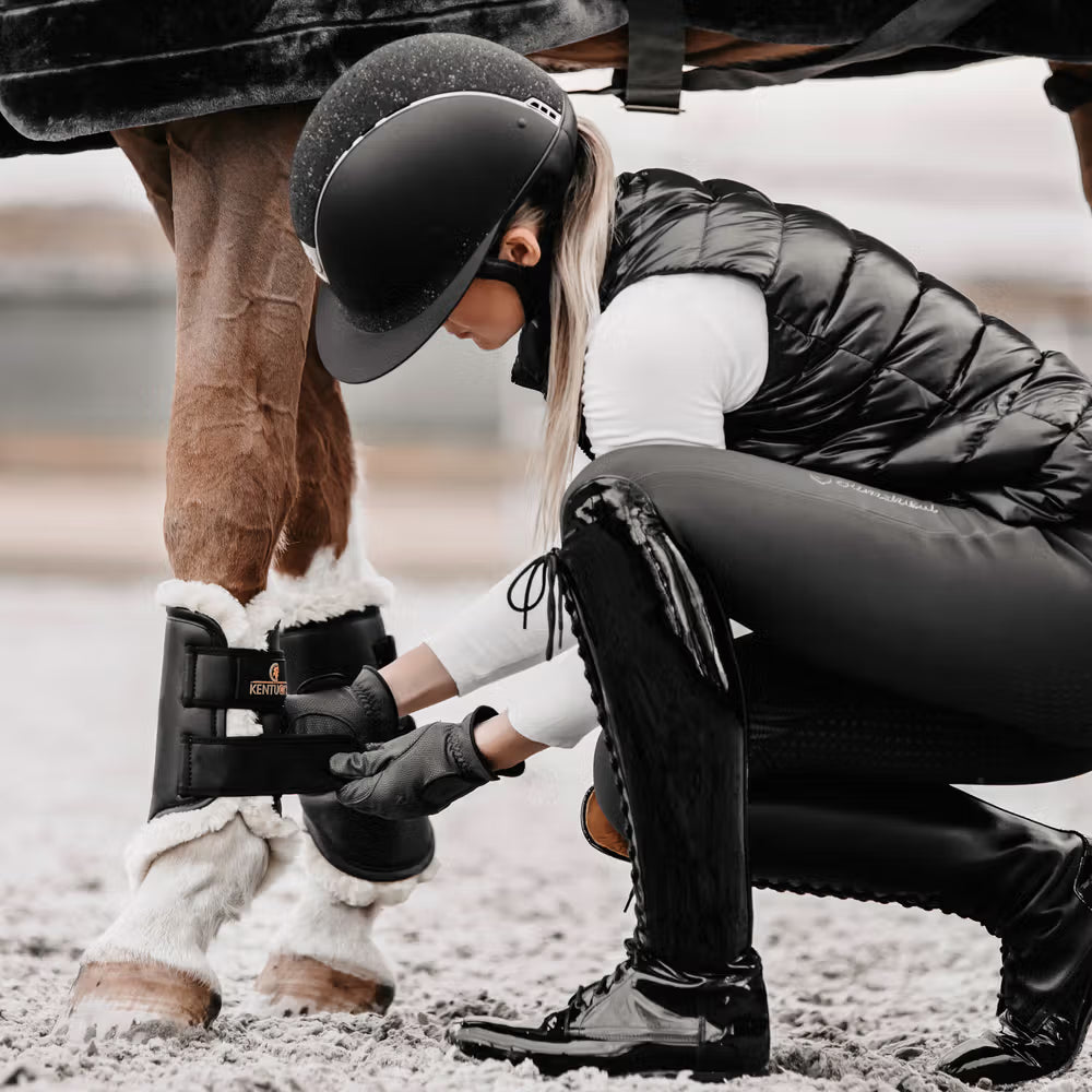 Brushing Boots Leather Front