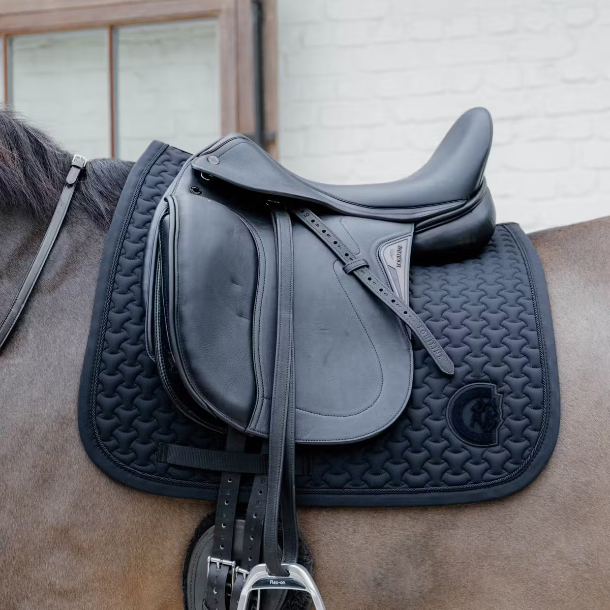 Schabracke Dressur Plaited 3D Logo