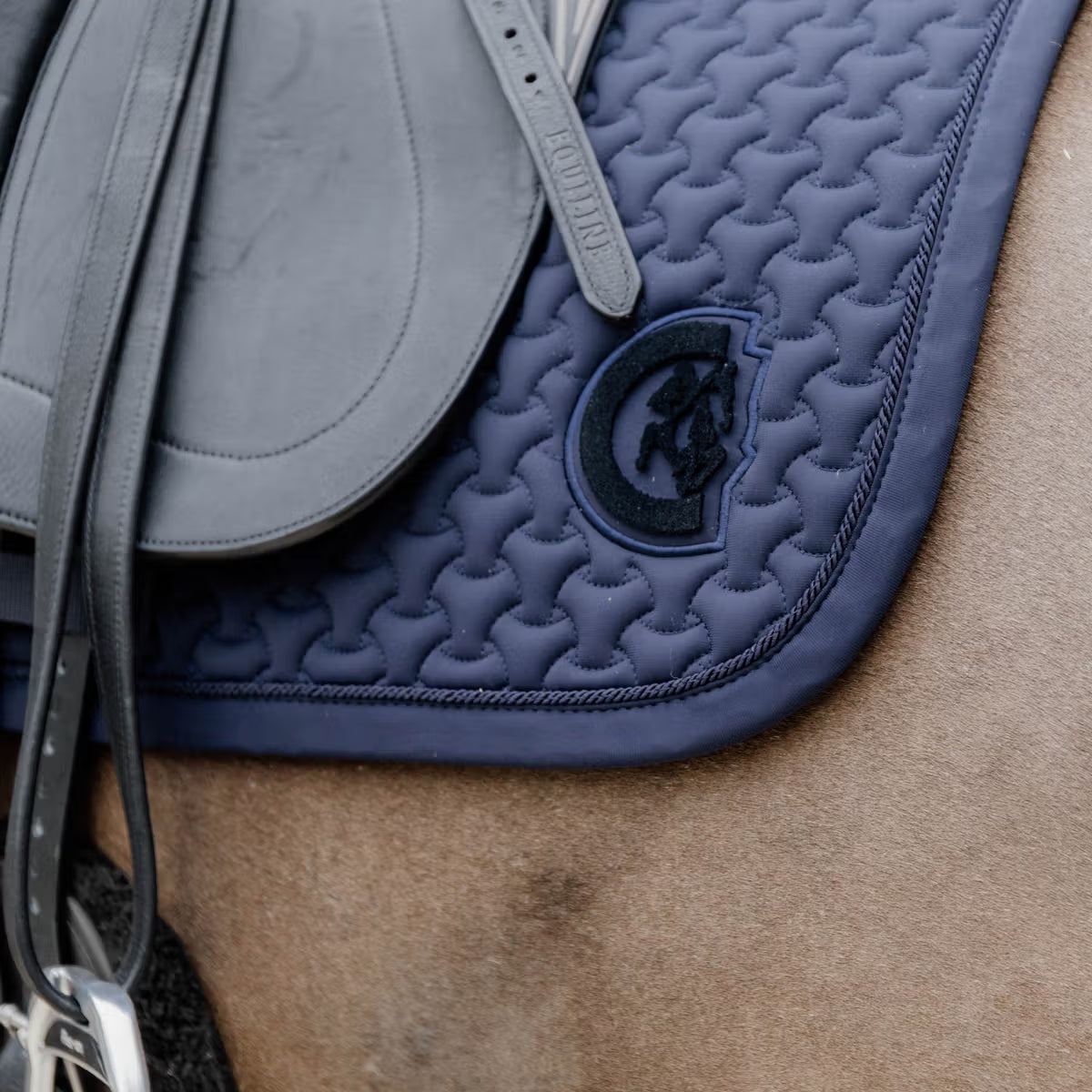 Schabracke Dressur Plaited 3D Logo