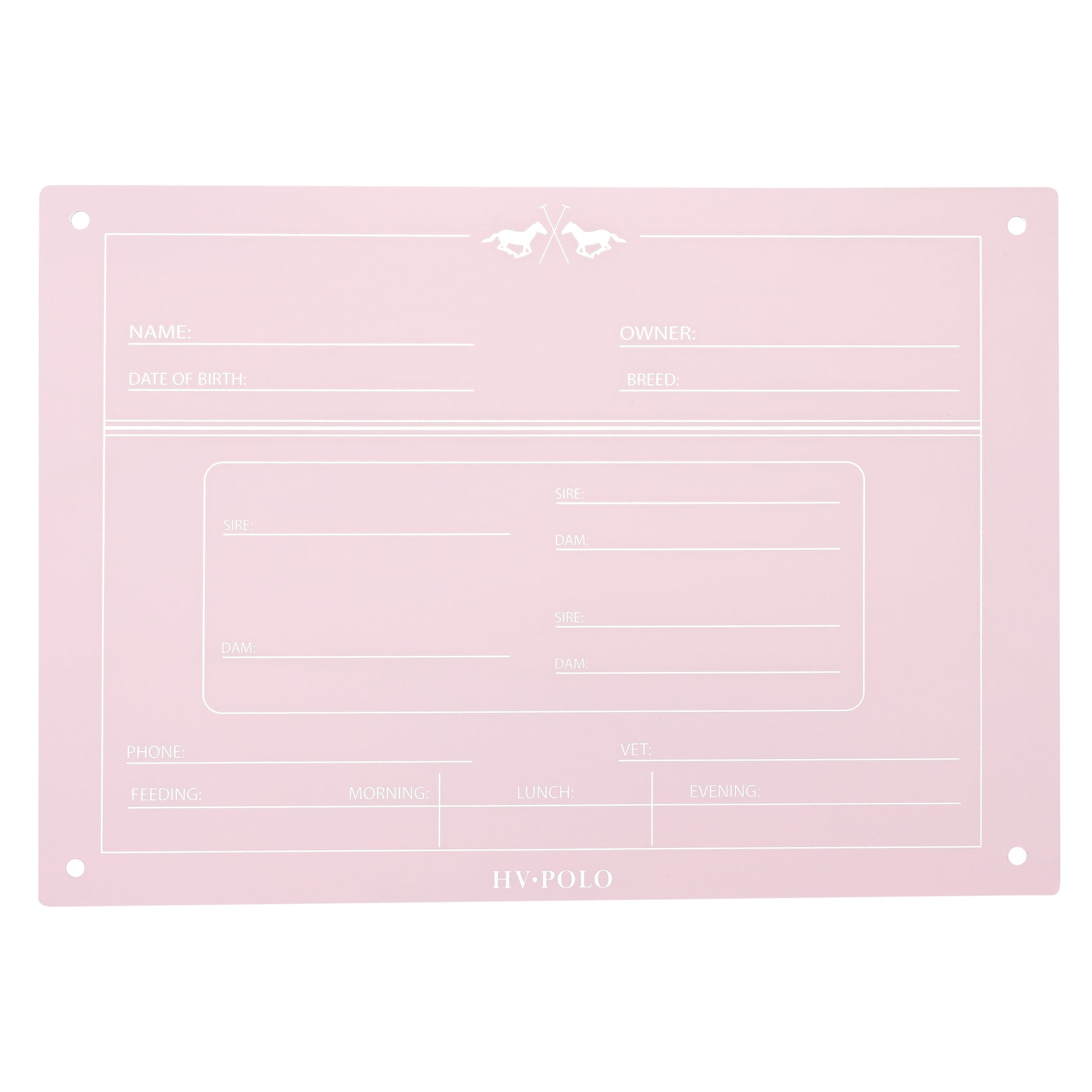 Boxenschild English HVPPolo