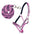 Halfterset mit Karabiner - Crystal - weich unterlegt