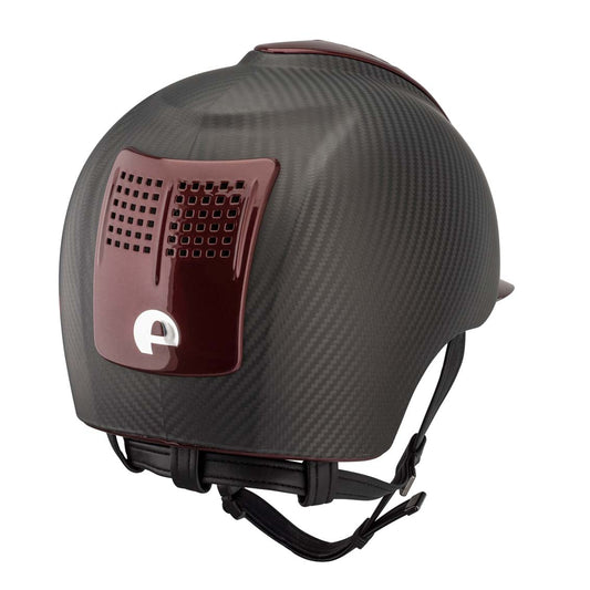 Schale Schwarz Crown IN Carbon mit BORDEAU SHINY Visier und 2 SHINY extra Teile Metal Bordeaux