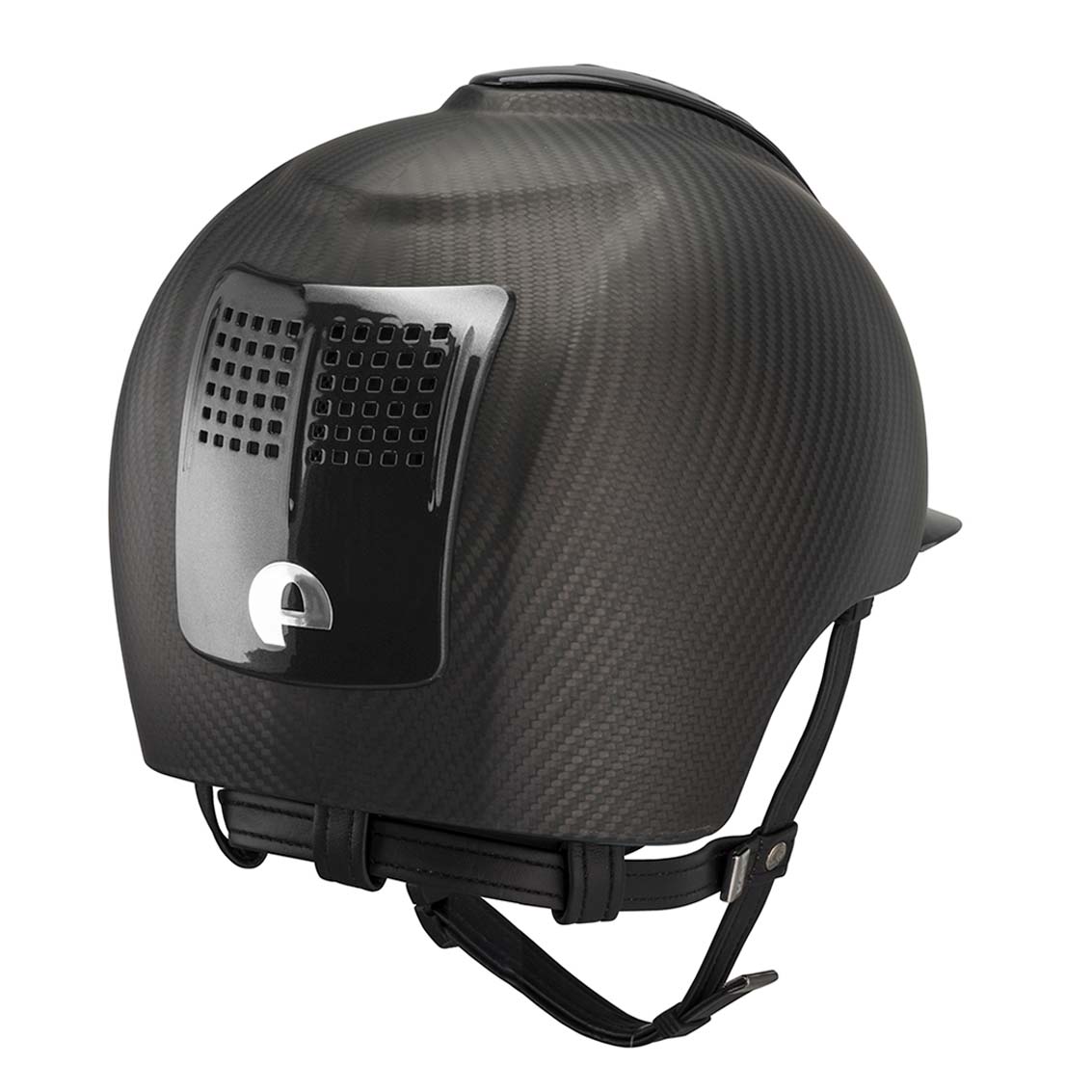 Schale Schwarz Crown IN Carbon mit Metal Schwarz Visier,Oberteil, Vorderteil & Hinterteil Einsatz - (3 COP.)