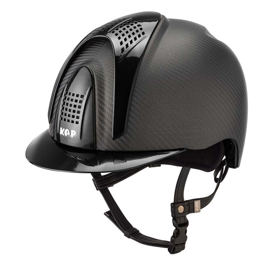 Schale Schwarz Crown IN Carbon mit Metal Schwarz Visier,Oberteil, Vorderteil & Hinterteil Einsatz - (3 COP.)