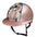 KEP Cromo 2.0 Diamond Pink - Diamond Pink VENT und Polo Visier - PEGASUS Grau Vorderteil Einsatz - Schwarz Beriemung