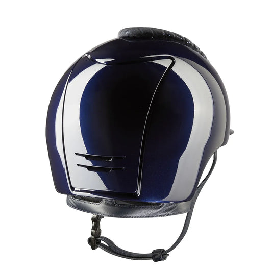 KEP Cromo 2.0 Glänzend Metal Blau - CHROME Rahmen und Untergitter - Glänzend Metal Blau Gitter und KEP Logo - Vorderteil Einsatz Milano Velvet SHINING Blau