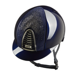 KEP Cromo 2.0 Glänzend Blau - CHROME Rahmen, Untergitter und KEP Logo - Glänzend Blau Gitter - Vorderteil Einsatz NEBULA Blau und Silber