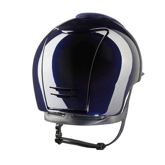 KEP Cromo 2.0 Glänzend Blau - CHROME Rahmen, Untergitter und KEP Logo - Glänzend Blau Gitter - Vorderteil Einsatz NEBULA Blau und Silber