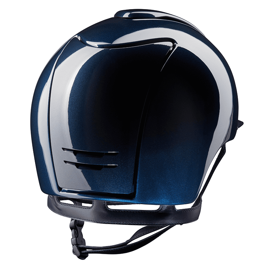 KEP Cromo 2.0 Shine Blau - CHROME Rahmen - Raw Blau Gitter, Untergitter und KEP Logo - Shine Blau Visier