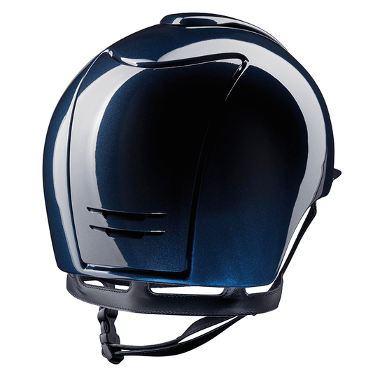 KEP Cromo 2.0 Shine Blau - CHROME Rahmen - Raw Blau Gitter, Untergitter und KEP Logo - Shine Blau Visier