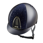 KEP Cromo 2.0 Textile Blau - CHROME Rahmen und Untergitter - Textile Blau Gitter - Raw Blau KEP Logo - Vorderteil Einsatz DROP Blau