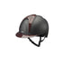 KEP Opaque black crown carbon, Red shiny visor + 2 inserts red